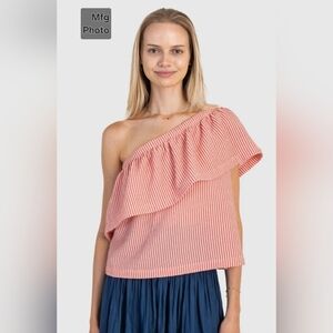 NWT Koch Cleo One Shoulder Top, Womens Small